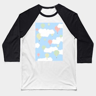 Hot Air Balloon In the Sky Baseball T-Shirt